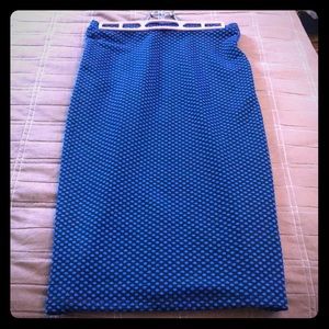 Navy blue spandex skirt
